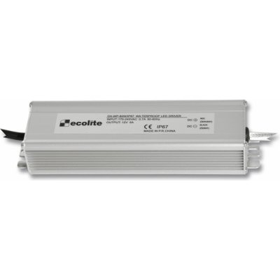 Ecolite El. trafo,230V-12V,5A,60W DX-WP-60W/IP67