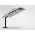 Garden Line ZAHRADNÍ SLUNEČNÍK ROMA 3 x 4 M ŠEDÝ S KRYTEM – Sleviste.cz