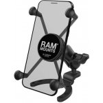 RAM MOUNTS RAM® sestava - malý držák X-Grip® s krátkým ramenem a základnou na víčko nádrže s kulovým kloubem 1"