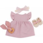 LullaBaby Šaty pro panenku růžové s doplňky – Zbozi.Blesk.cz