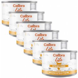 Calibra Cat Life Sterilised Turkey 6 x 200 g