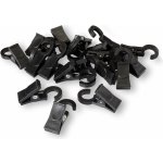 Wooline Plastové žabky na záclony černé, s háčkem – Zboží Dáma