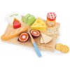 Dětský obchůdek New class ic Toys Sada na krájení sýrů s prkénkem 16 kusů barevná