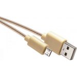 Emos USB kabel 2.0 A/M - micro B/M 1m zlatý – Zboží Živě