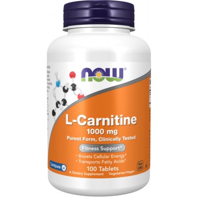 Now Foods Carnitine Tartrate 1000 mg 100 tablet – Hledejceny.cz