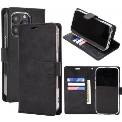 Mercury Ochranné na iPhone 16 Pro MAX - Mercury, Bluemoon Diary Black – Zboží Mobilmania