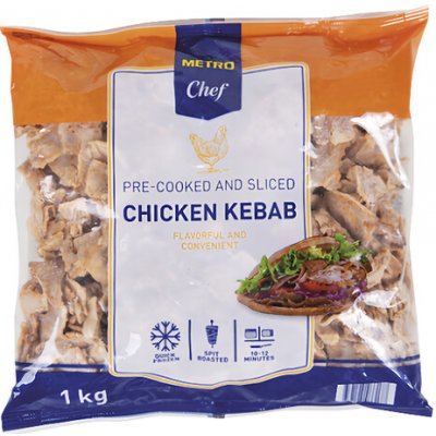 Metro Chef Kebab kuřecí krájený, mražený 1kg – Zboží Dáma