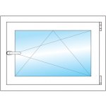 OKNA HNED 70x50 cm (700x500 mm) bílé otevíravé a sklopné pravé – HobbyKompas.cz