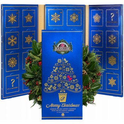 Basilur CHRISTMAS ADVENT CALENDAR VII čajový adventní kalendář 24 příchutí – Hledejceny.cz