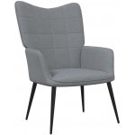 vidaXL 327941 relaxační světle šedá textil – Hledejceny.cz