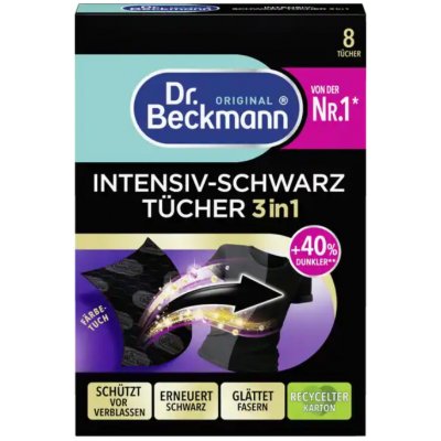 Dr. Beckmann Ubrousky pro obnovu černé barvy 3v1 Intensiv 8 ks – Sleviste.cz