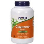 Now Foods Foods Cayenne Kajenský pepř 500 mg 250 rostlinných kapslí – Hledejceny.cz