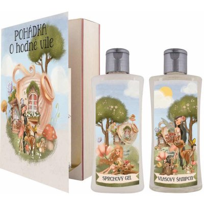 Bohemia Gifts Pohádka o víle sprchový gel 250 ml + šampon na vlasy 250 ml, kniha