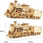 Robotime 3D dřevěné puzzle Parní lokomotiva Prime Steam Express 1:80 308 ks – Zboží Dáma
