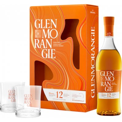 Glenmorangie The Original 12y 40% 0,7 l (dárkové balení 2 skleničky) – Hledejceny.cz