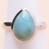 Prsteny Nefertitis Larimar prsten stříbro R3986