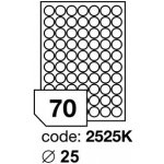 Rayfilm R0100.2525KA samolepící kulaté průměr 25mm bílé 100 listů – Sleviste.cz