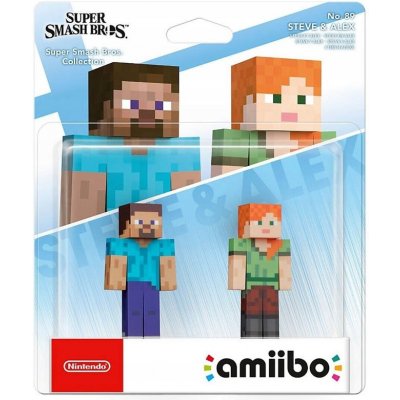 Nintendo Amiibo Character 2 Pack Minecraft Steve & Alex Super Smash Bros. Collection Arriving a
