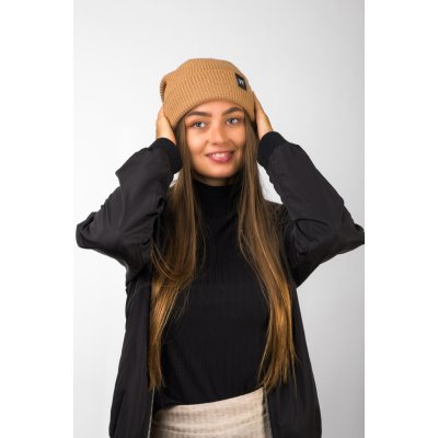 VFstyle pletená čepice Elegant karamelová – Hledejceny.cz