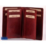 Lagen Kožené pouzdro na doklady V-60/T červené – Sleviste.cz