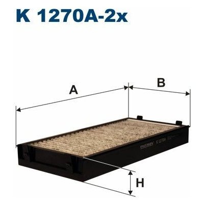 Filtr, vzduch v interiéru FILTRON K 1270A-2x – Hledejceny.cz