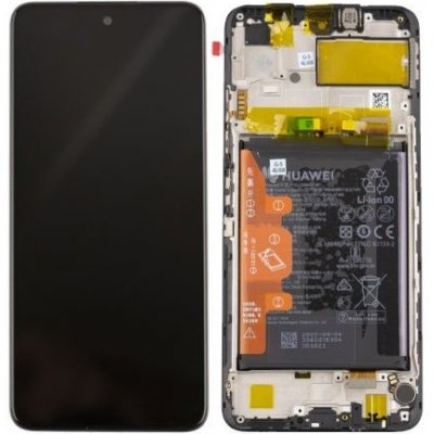 LCD Displej + Dotykové sklo + Rám + Baterie Huawei P Smart 2021/Honor 10X Lite – Hledejceny.cz