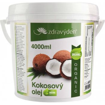 Zdravý den Kokosový olej 100% panenský Bio 4000 ml