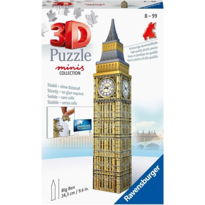 Ravensburger 3D puzzle Mini budova Big Ben 54 ks – Zbozi.Blesk.cz