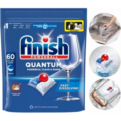 Finish Quantum All in 1 kapsle do myčky nádobí 60 ks – Zboží Dáma