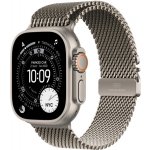 Apple Watch Ultra 3 (2025) 49mm Přírodní titan s přírodně titanovým milánským tahem M MEWY4QC/A – Zboží Živě