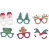 Párty brýle Folat Brýle Vánoční Holly Jolly papírové 6 ks