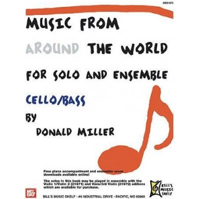 Music From Around The World For Solo & Ensemble Cello Bass noty na violoncello – Hledejceny.cz