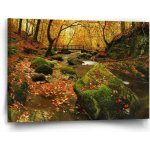 Sablio Obraz Most v lese - 60x40 cm – Hledejceny.cz