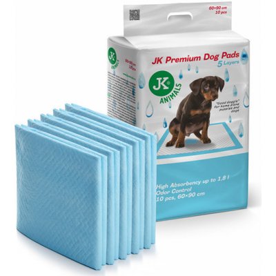 JK ANIMALS Premium Dog Pads Absorpční podložky 60 x 90 cm 10 ks – Sleviste.cz