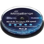MediaRange BD-R 50GB 6x, spindle, 10ks (MR507) – Sleviste.cz