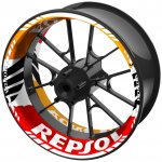 jednodílné polepy na kola HONDA REPSOL