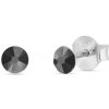 Náušnice Spark černé se Swarovski Elements Dotty Studs K1088PP31H Hematite