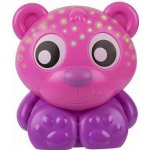 Playgro Usínací lampička medvídek s projektorem růžový – Zboží Dáma