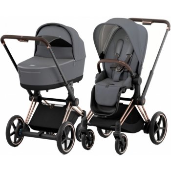 CYBEX Rám e-Priam 2.0 + Seat Pack + Lux Carry Cot 2023 Soho Grey