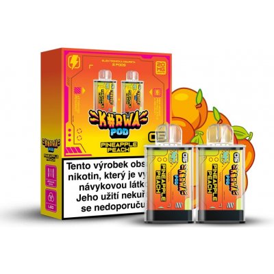 Kurwa Pod Pineapple Peach 20 mg 2x700 potáhnutí 1 ks – Hledejceny.cz
