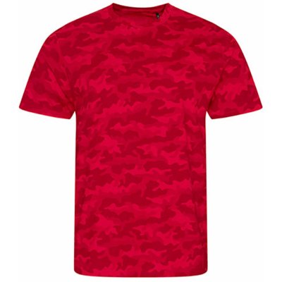 Pánské tričko Camo červená Cherry