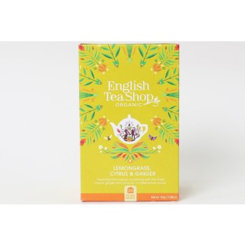 English Tea Shop Bio čaj CITRONOVÁ TRÁVA ZÁZVOR A CITRUSY 20 sáčků