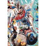 MALUJEŠ KVĚTINOVÝ KŮŇ Rozměr 80 x 120 cm Rámování vypnuté plátno na rám – Zboží Dáma