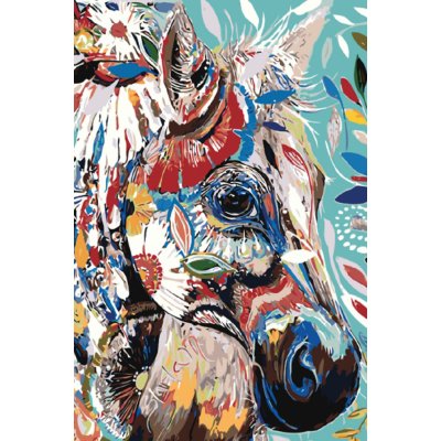 MALUJEŠ KVĚTINOVÝ KŮŇ Rozměr 80 x 120 cm Rámování vypnuté plátno na rám – Zboží Dáma