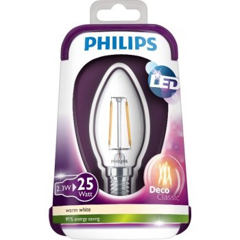 Philips LED 25W E14 Teplá bílá 230V B35 FR ND/4