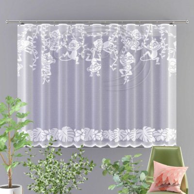 Dětská záclona OPIČKY - 150 cm – Sleviste.cz