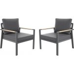 Rojaplast SIBIU DUO hliníková křesla (2 ks) – Zboží Dáma