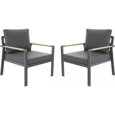 Rojaplast SIBIU DUO hliníková křesla (2 ks) – Zboží Dáma