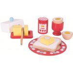 Bigjigs Toys dřevěný set snídaně s puntíky – Zboží Mobilmania