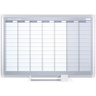 Bi-Office Týdenní plánovací tabule na zeď, magnetická, dny, 900 x 600 mm – Zboží Živě